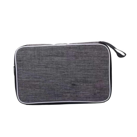 Pong Paddles Case Professional Racket pockets wear Resistant Large Capacity Durable Table Tennis Storage Bag Sports Outdoors for Indoor Grey