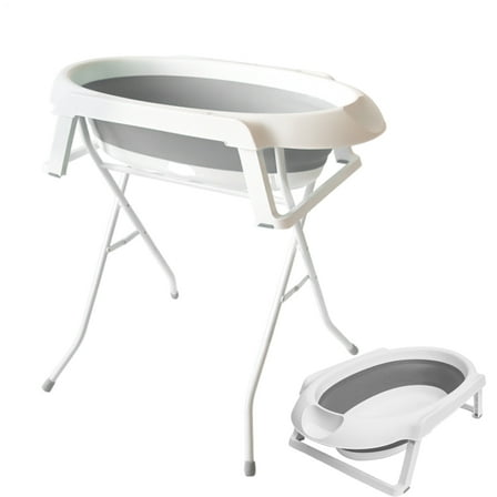 Ponguvn Dog Washing Tub Folding Dog Shower Tub Indoor Outdoor 2 in 1 Puppy Shower Washtub Portable Wash Station Pet Supplies for Bathing Grooming stylish