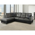 thumbnail image 1 of Ponliving 103.5" 2 Pieces L-Shaped Modern Sectional Sofa with Chaise and Pillows for Living Room Taupe Microfiber Left Hand Facing, 1 of 2