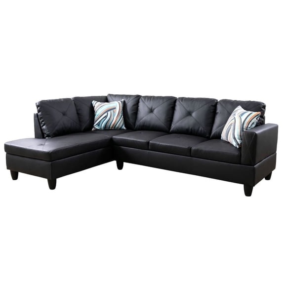 Ponliving 97" 2-Piece Sectional Sofa Set For Living Room Left Hand Side Facing
