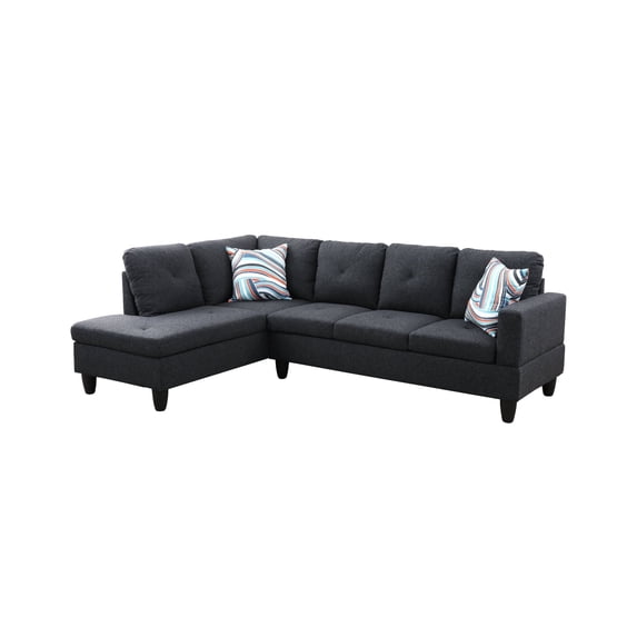 Ponliving 97" 2-Piece Sectional Sofa Set For Living Room Left Hand Side Facing