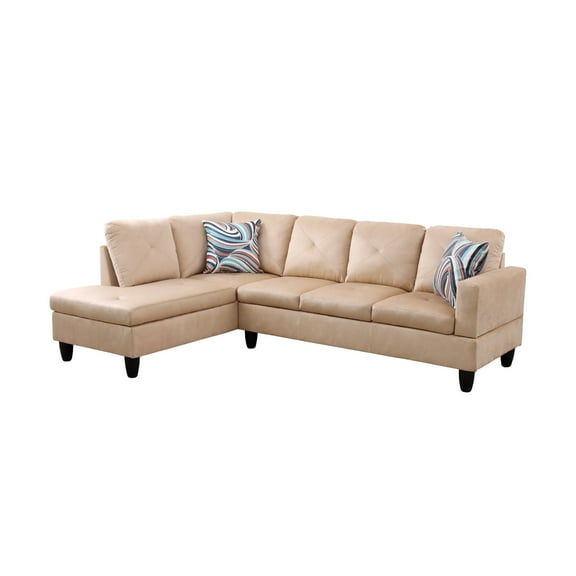Ponliving 97" 2-Piece Sectional Sofa Set For Living Room Left Hand Side Facing