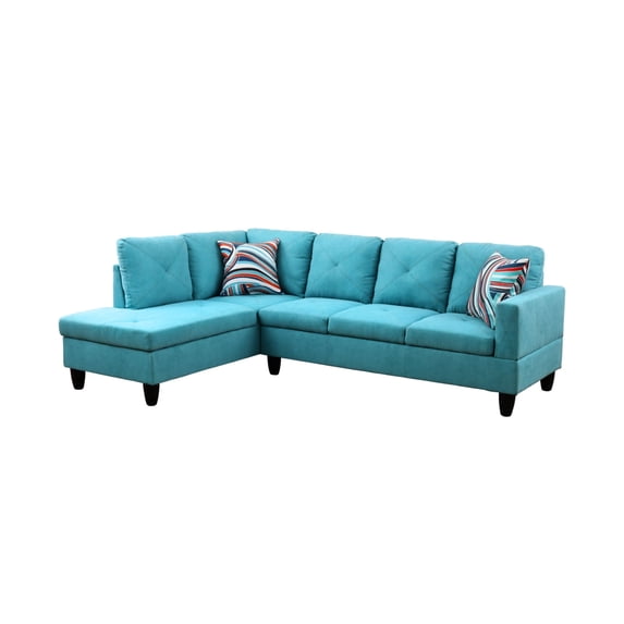 Ponliving 97" 2-Piece Sectional Sofa Set For Living Room Left Hand Side Facing