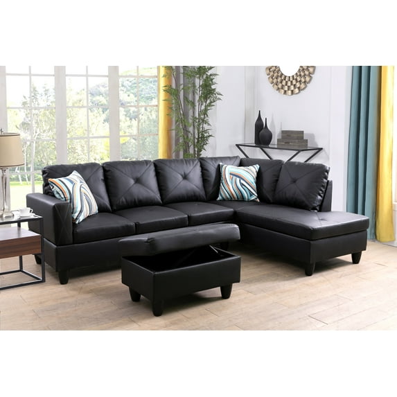 Ponliving Furniture 3-Pieces Living Room Sofa Set