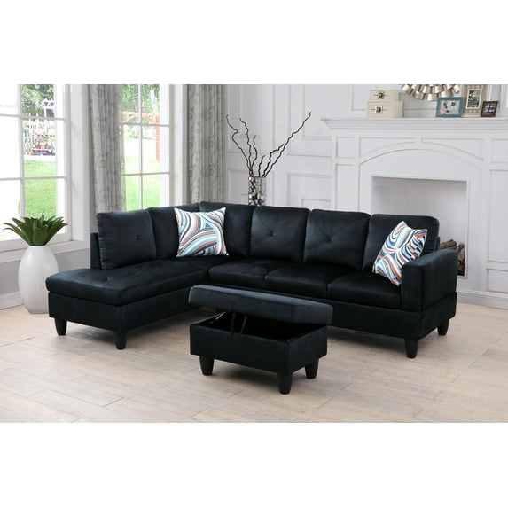 Ponliving Furniture 3-Pieces Living Room Sofa Set