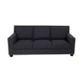 thumbnail image 1 of Ponliving Furniture_NEW STYLE_3 Seats Dark Gray Linen Sofa with Nailhead Trim, 1 of 1