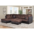 thumbnail image 1 of Ponliving Furniture Ponliving Furniture L Shape Sectional Sofa with Storage Ottoman, 1 of 1