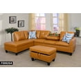 thumbnail image 1 of Ponliving Leather Sectional With Water Storage Rack, 1 of 6