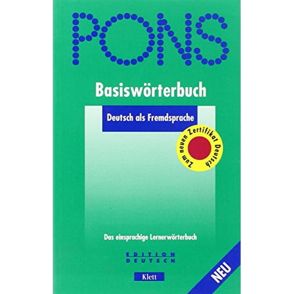 Pre-Owned Pons Basiswoerterbuch : Deutsch als Fremdsprache (Hardcover) 9783125172036