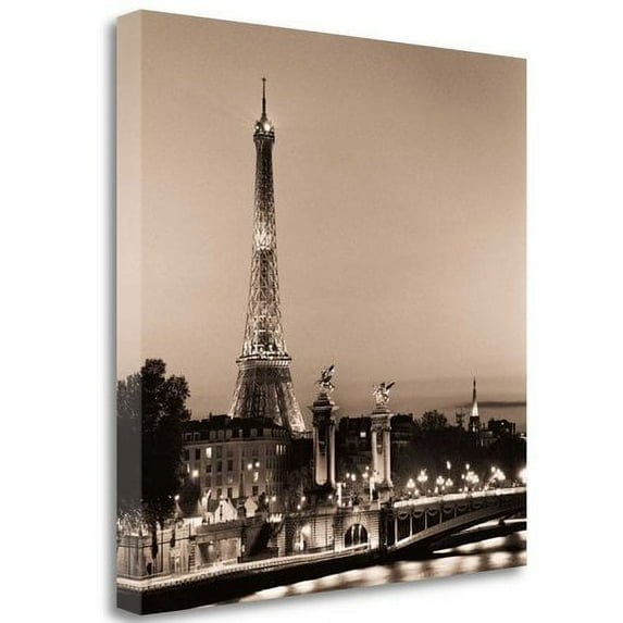 Pont Alexandre III' Graphic Art Print on Wrapped Canvas