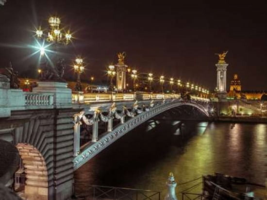 Pont Alexandre III bridge over River Seine Paris France Canvas Art - Assaf Frank (18 x 24)