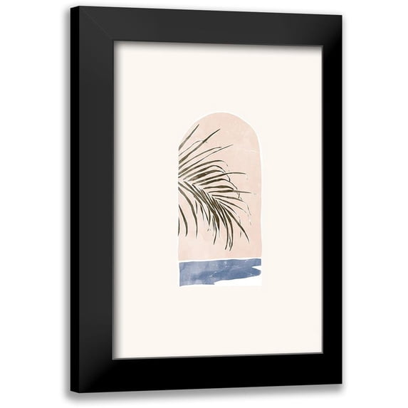 Pont, Yuyu 17x24 Black Modern Framed Museum Art Print Titled - Tropical Window Landscape 02