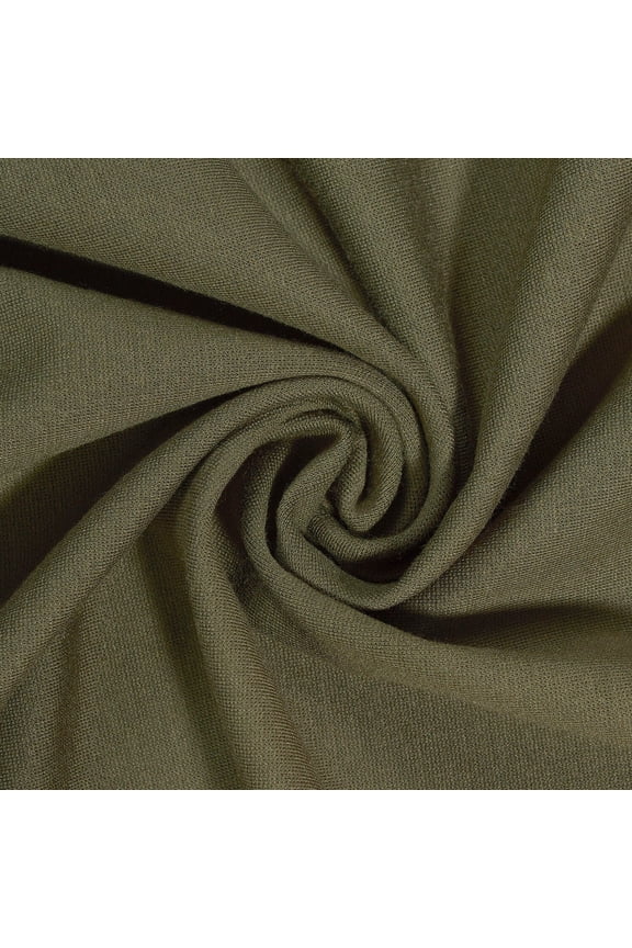 Ponte De Roma Nylon-Rayon Stretch Knit Fabric 60" Wide Many Colors Rayon Nylon Spandex Soft BTY (Army Green)