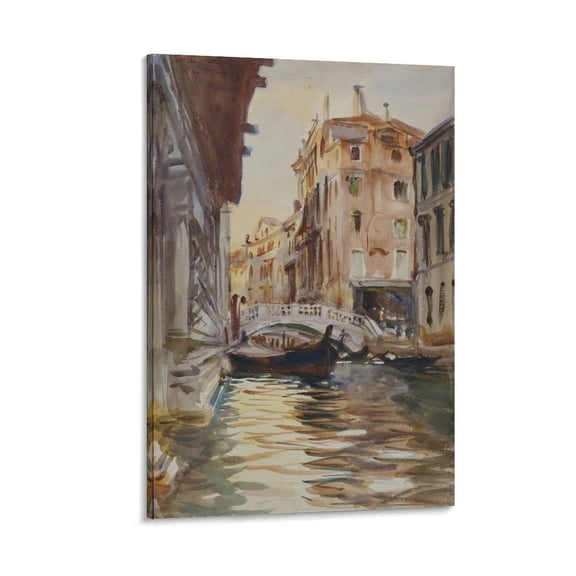 Ponte Della Canonica Prints By John Singer Sargent Paintings Art Poster Canvas Poster Wall Art Picture Prints Hanging Photo Gift Decor Home Posters Artworks 12x18inch(30x45cm)