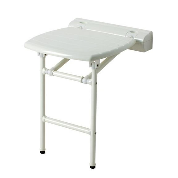 Ponte Giulio USA 4FAUHS02W1 Choice Folding Shower Seat with Legs, White