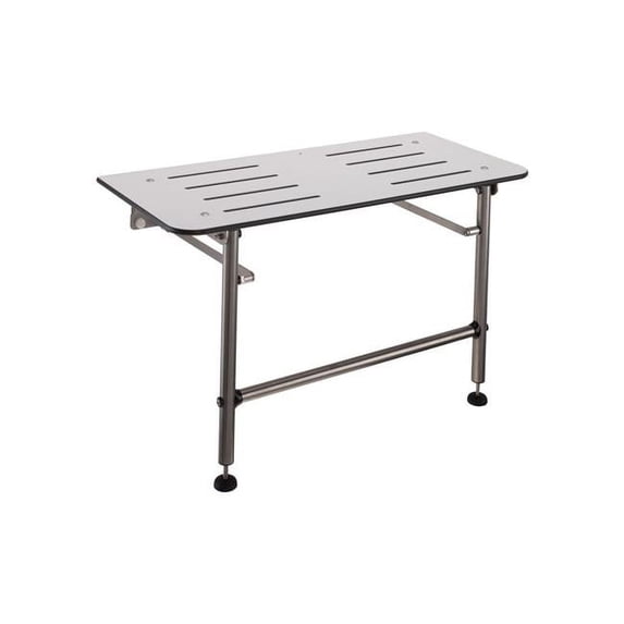 Ponte Giulio USA G56UHS02W8 Rectangular Folding Shower Seat, White