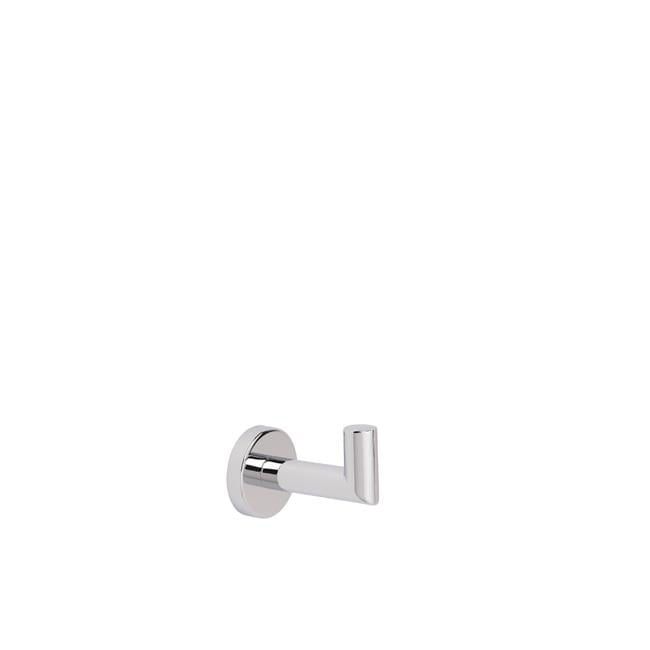 Polished Silver Circular Wall Mounted Robe Hook