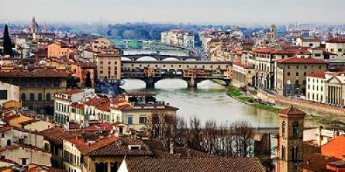 Ponte Vecchio Florence Canvas Art - Vadim Ratsenskiy (10 x 20)