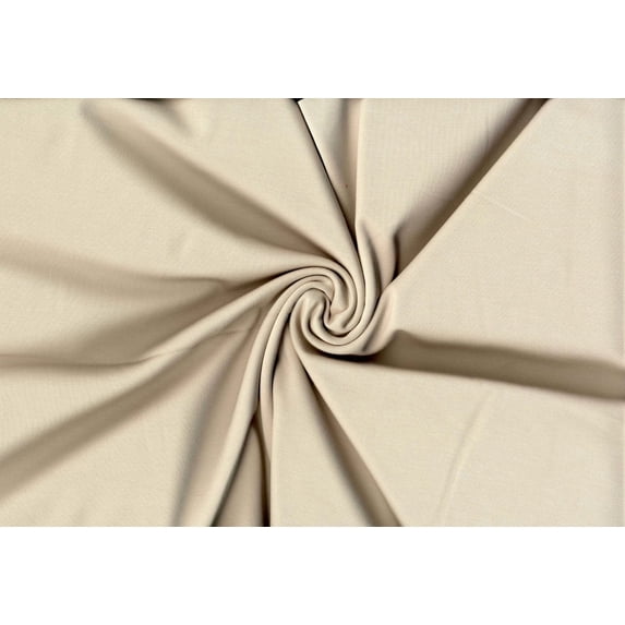 Ponte de Roma Brandy by Verdure™ Knit Fabric, Double Knit & 4 Way Stretch (OATMEAL, ByYard)
