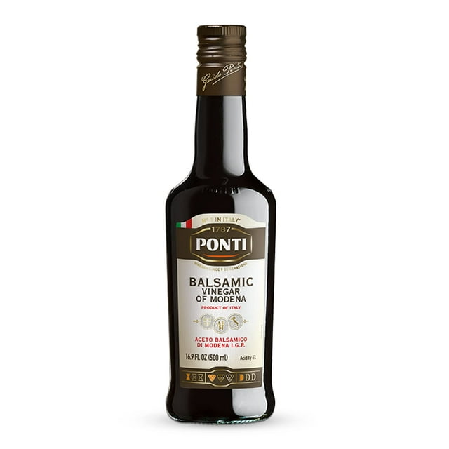 Ponti Balsamic Vinegar of Modena 16.9oz (500ml) Italian Dressing