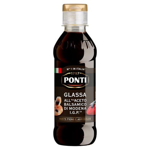 Ponti Glaze with Balsamic Vinegar of Modena 250ml, British Import (Pack of 2)
