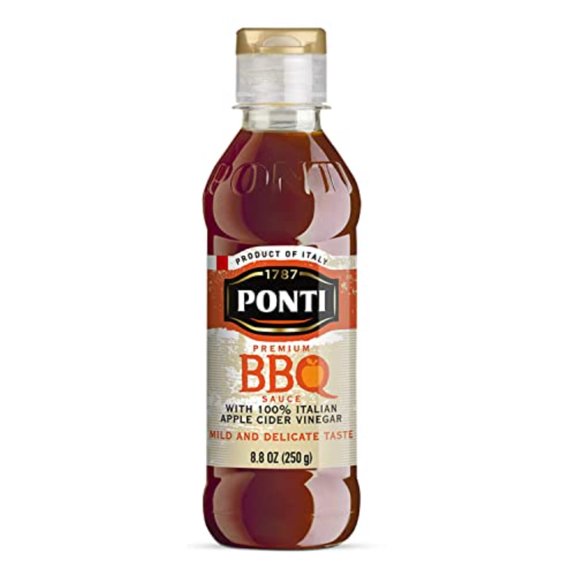 Ponti Premium BBQ Sauce with 100% Italian Apple Cider Vinegar