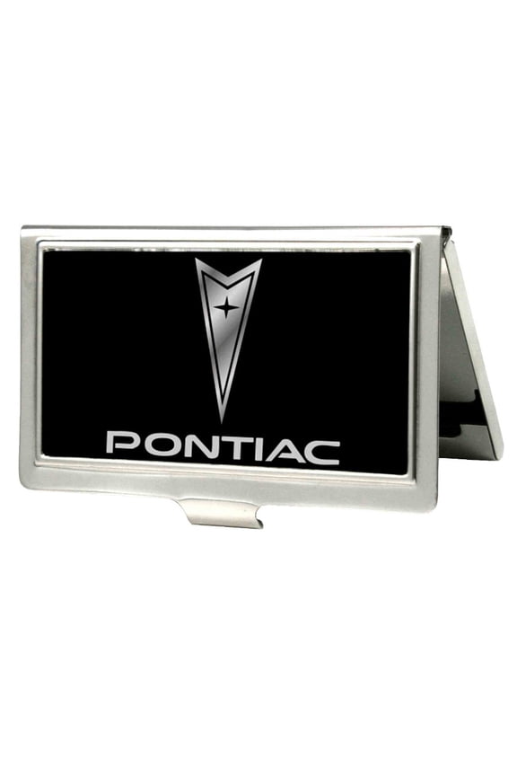 Pontiac Automobile Company Classic Emblem Logo Business Card Holder