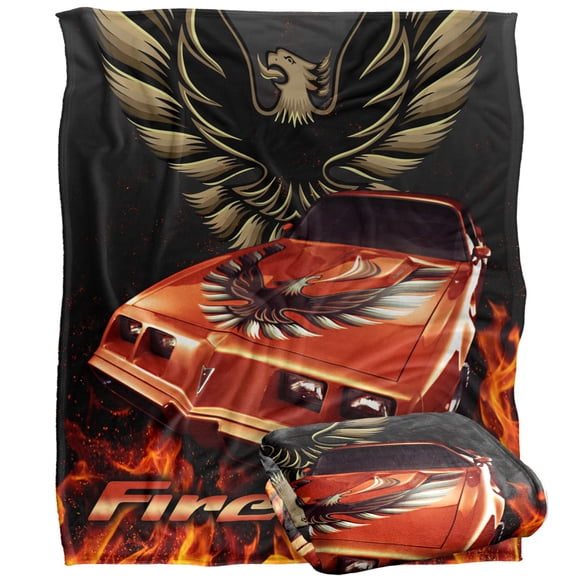 Pontiac Blanket, 50'x60' Firebird Flames Silky Touch Super Soft Throw Blanket