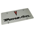 thumbnail image 1 of Pontiac Dual Logo Trans AM License Plate (Chrome), 1 of 3