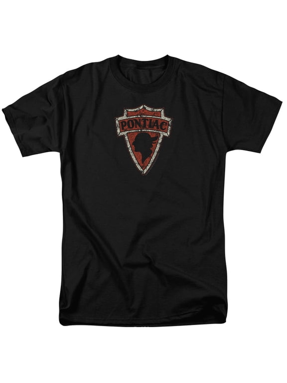 Pontiac Early Pontiac Arrowhead Adult 18/1 T-Shirt Black
