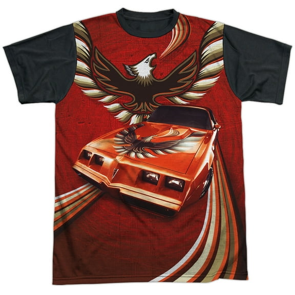 Pontiac - Firebird Flames - Short Sleeve Black Back Shirt - Medium