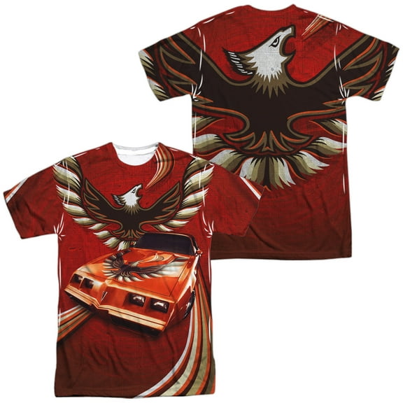 Pontiac Firebird Flames Unisex Adult Sublimated Costume T Shirt (Front/Back), Small