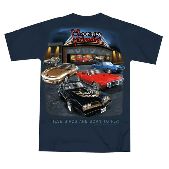 Pontiac Firebird Trans Am Showroom Navy Blue T-Shirt