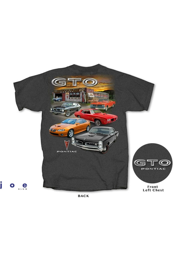 Pontiac GTO Garage Mens T shirt (Joe Blow t's) Licensed