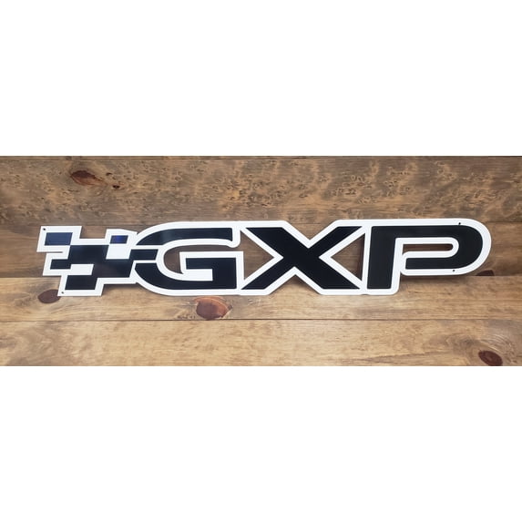Gxp Font Pontiac GXP Wall Art Flat Steel Sign - Walmart.com