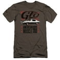 thumbnail image 1 of Pontiac Gto Flames Premium Adult Slim Fit 30/1 T-Shirt Charcoal, 1 of 1