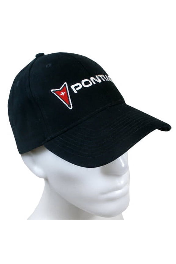Pontiac Logo Black Baseball Cap