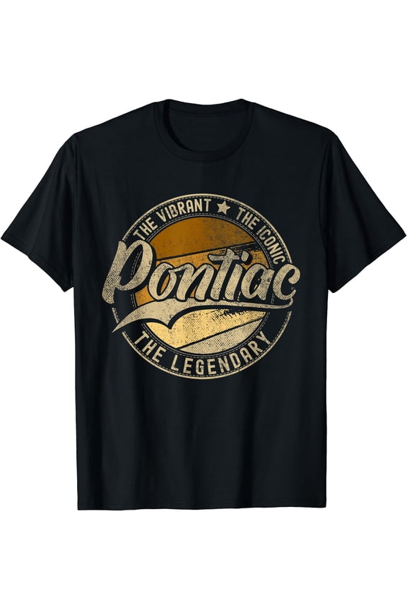 Pontiac MI, Michigan, Vintage Distressed T-Shirt