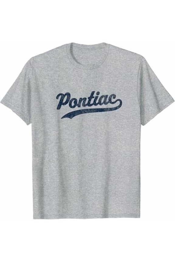 Pontiac Michigan MI Vintage Sports Graphic T-Shirt