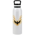 thumbnail image 1 of Pontiac Official Firebird Logo White 24 oz Insulated Canteen Water Bottle, Leak Resistant, Vacuum Insulated Stainless Steel with Loop Cap, 1 of 7