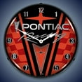thumbnail image 1 of Pontiac Racing Lighted Clock, 1 of 1
