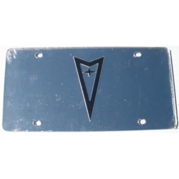 Pontiac Silver Laser License Plate