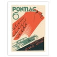 thumbnail image 1 of Pontiac Six Automobile Sedan - General Motors - Vintage Car Poster by Greif c.1928 - Bamboo Fine Art 290gsm Paper (Unframed) 17x22in, 1 of 4