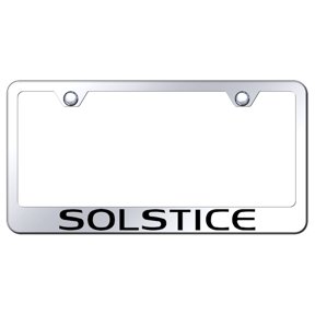 Pontiac Solstice Laser Etched Logo Stainless Steel License Plate Frame (Chrome)