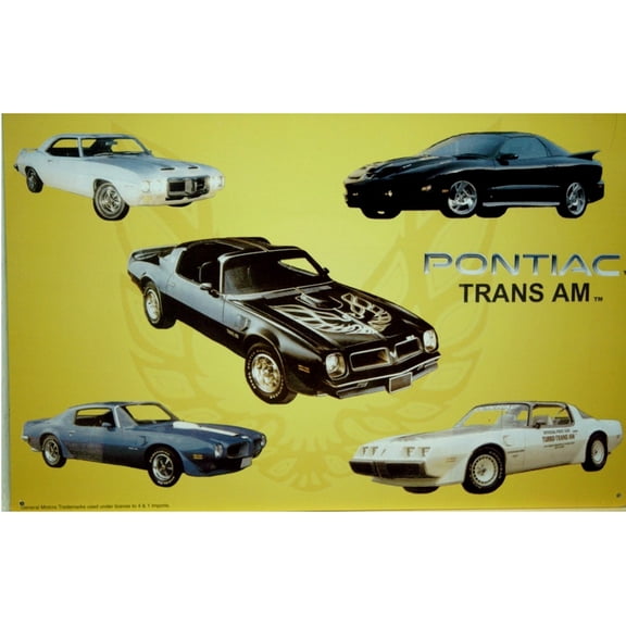 Pontiac Trans Am Metal Sign, Black
