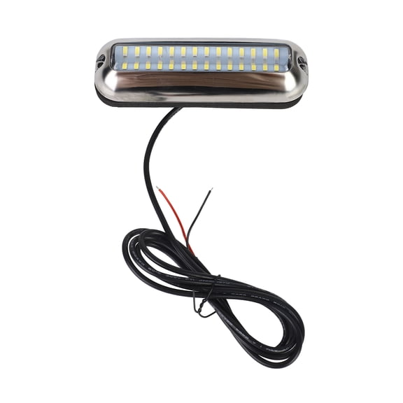 Pontoon 2pcs IP68 Water Resistant Underwater Light Stainless Steel Ship Beam Light LED Pontoon Boat Transom Light