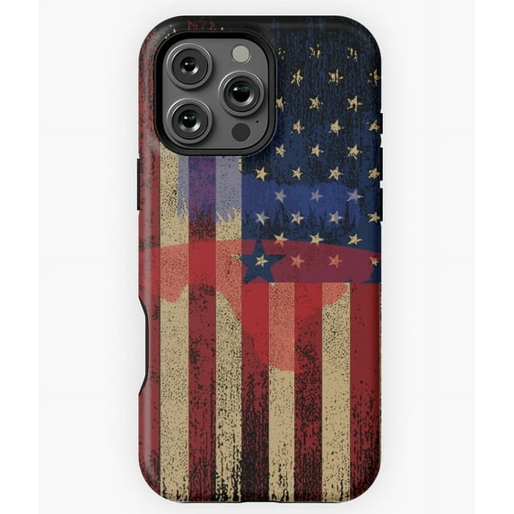 Rusty USA Texas Flag Phone Case for iPhone 16 15 14 13 12 11 Pro Max