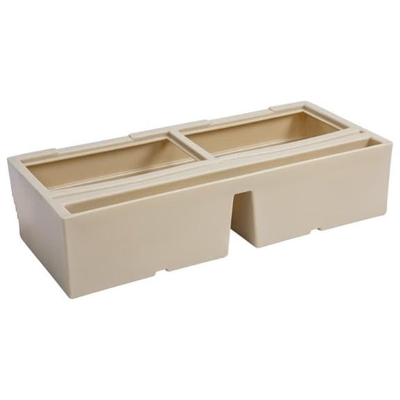 Pontoon Base Bench - Black - 50 in. - Durable Rotational Molded Plastic