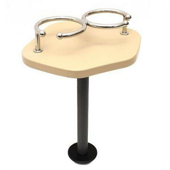 Pontoon Boat Bar Cup Holder Table MI-012P-TA | w/ Paper Towel Holder