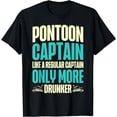 thumbnail image 1 of Pontoon Boat Boating Ship Captain Sailing Pontooning T-Shirt, 1 of 4